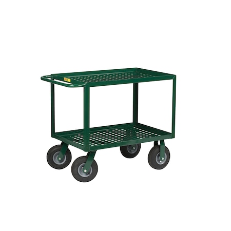 Little Giant Garden Cart, 12 ga. Steel, 1200 lb. Load Capacity, 54" L, 24" W, 35" H LGLP24489PG